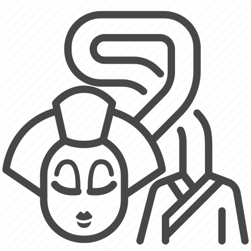 Ghost, Japan, Japanese, Rokurokubi, Spirit, Woman, Yokai Icon