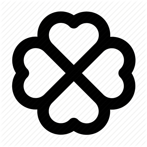 Clover, Flower, Oldschool, Tattoo Icon