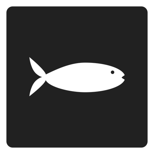 Flat Fish Square Icon