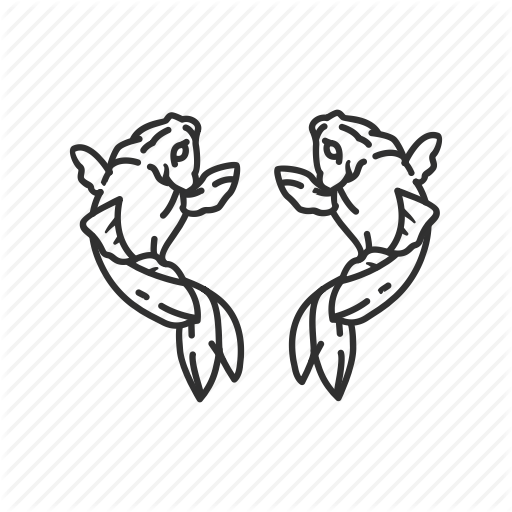 Fish, Golden Fish, Koi, Sea Animals Icon