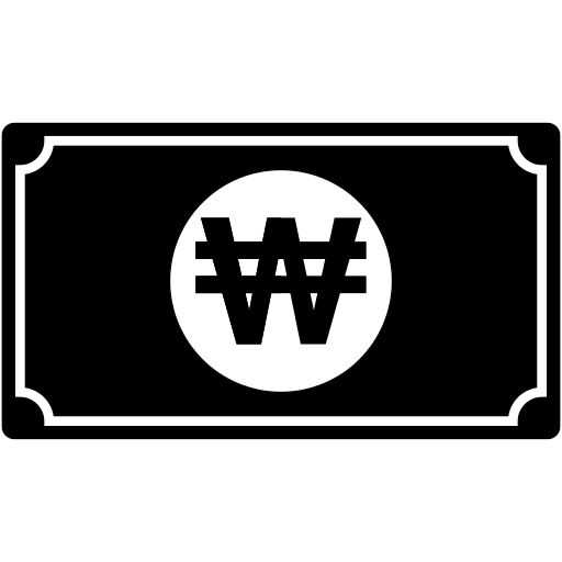Korea South Won Icon
