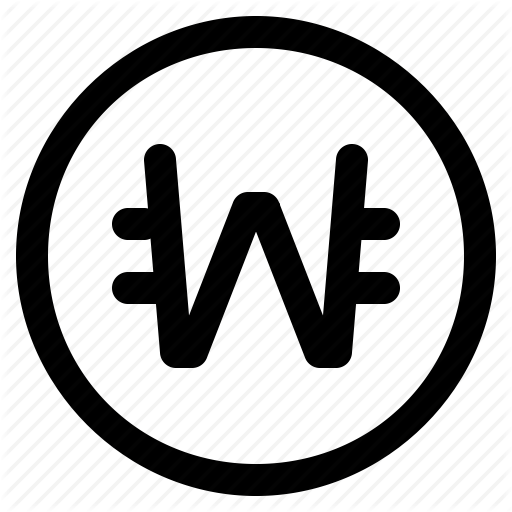 Korea, Korean, Money, Won Icon