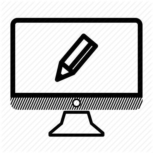 Computer, Desktop, Draw, Monitor, Pencil Icon