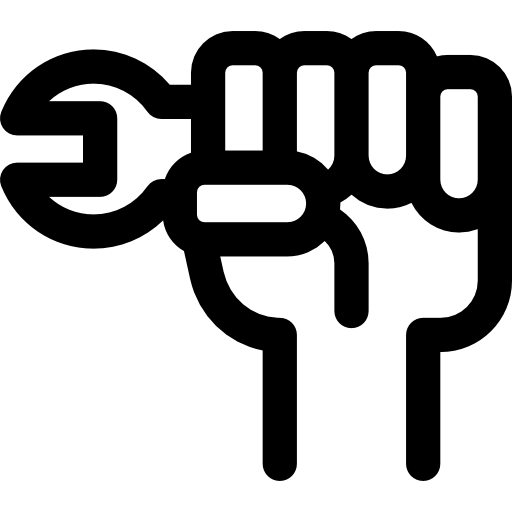 Wrench, Gestures, Protest, Fist, Hand Gesture, Worker, Fists Icon