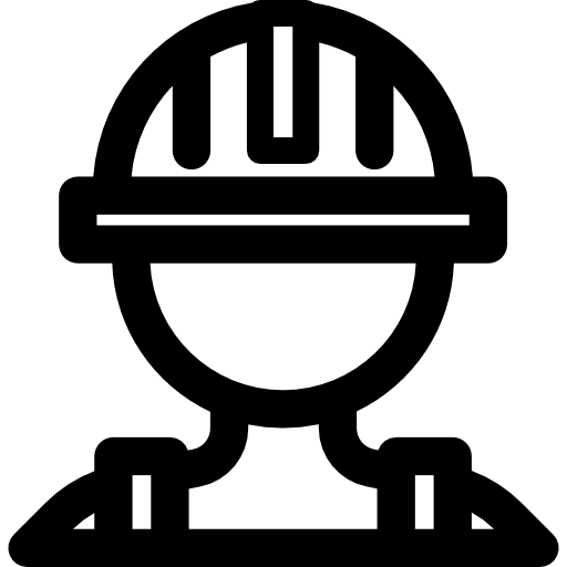 Helmet, Construction, Cogwheel, Gear, Worker Icon