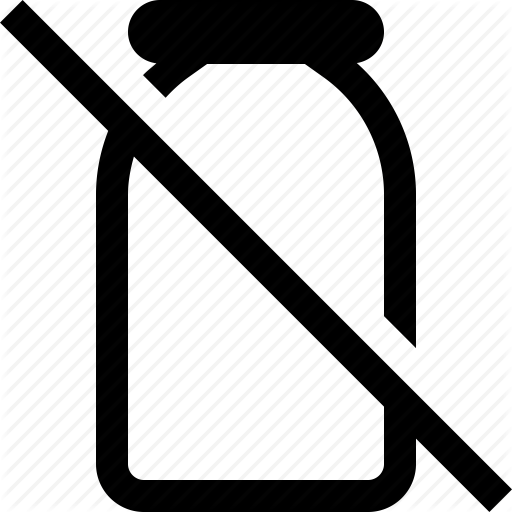 Allergy, Free, Label, Lactose, Milk Icon