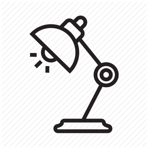 Desk L L Light, Reading L Table Lamp Icon