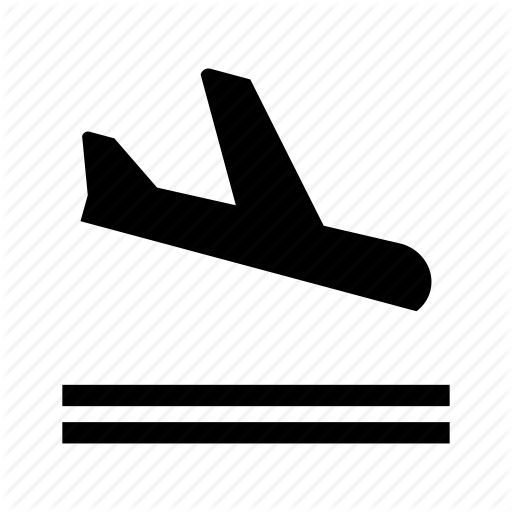 Arrived, Aviation, Flight, Land, Landing Icon