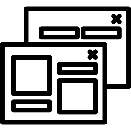 Seo Landing Pages Symbol Inside A Circle Icons Free Download