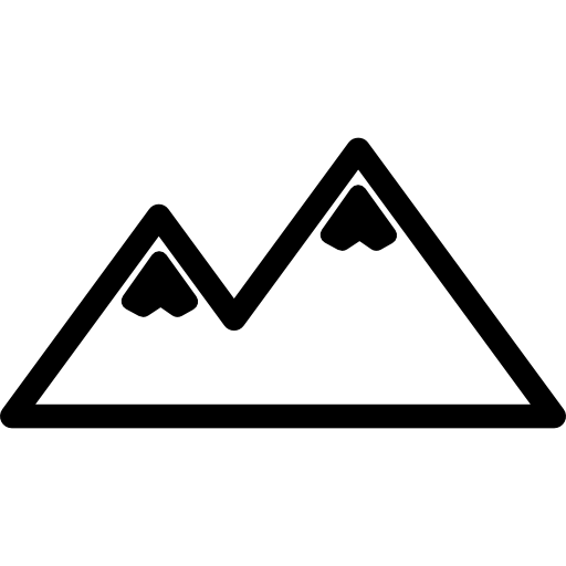 Mountains Landscape Photo Interface Symbol