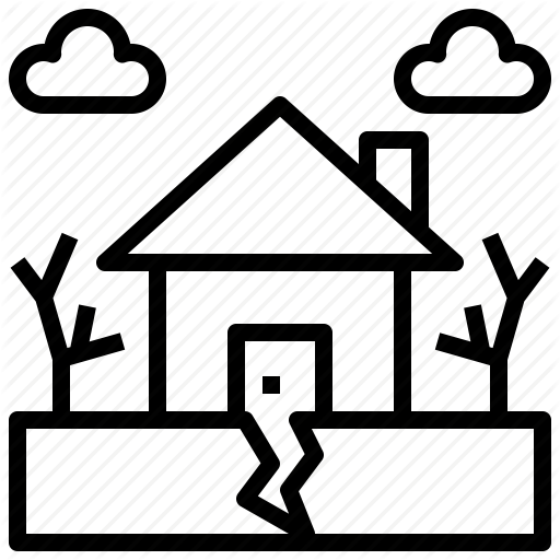 Disaster, Earthquake, Ecology, Environment, Ground, Landscape Icon