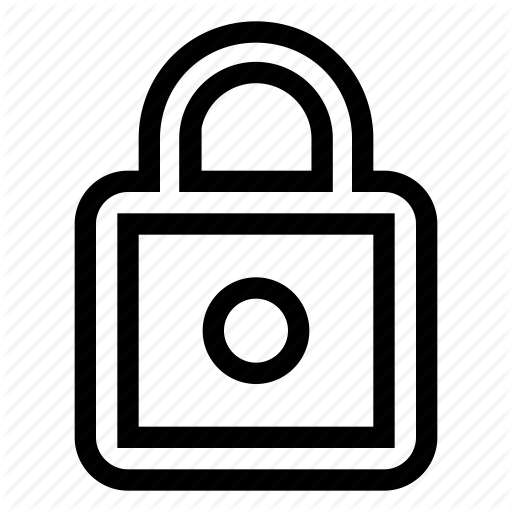 Security Lock Outline