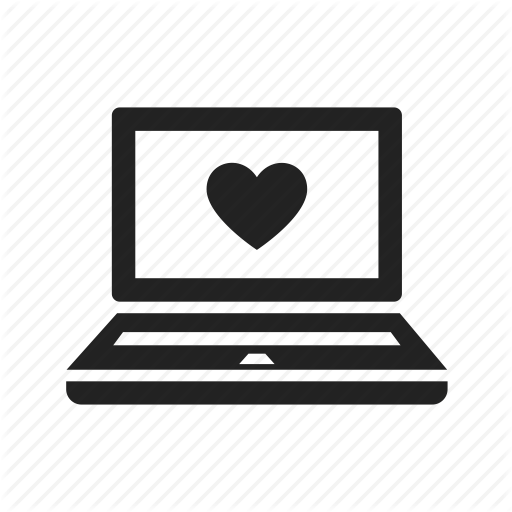 Computer, Favorite, Heart, Laptop, Love, Notebook, Screen Icon