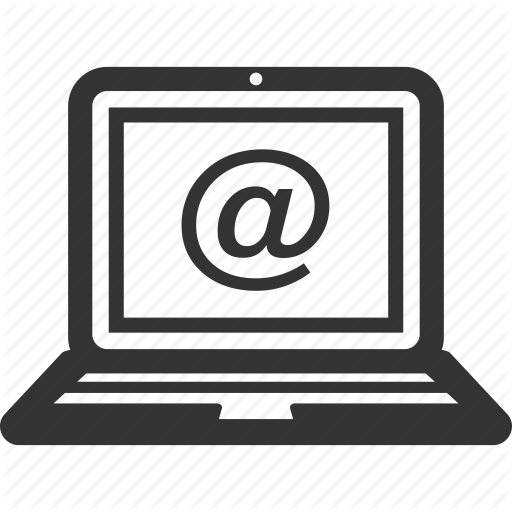 Contact Us, Email, Inbox, Laptop Icon