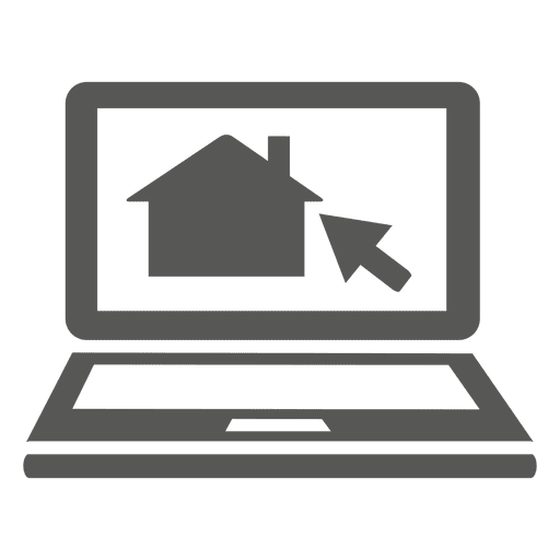 House Cursor Laptop Icon
