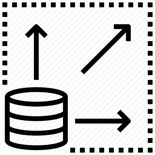 Data, Database, Enlarge, Expand, Grow, Large, Scale Icon
