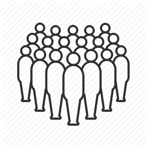 Audience, Avatar, Crowd, Gathering, Large Team, Unisex Icon