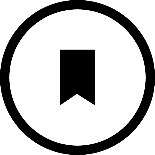 Bookmark Circular Button Icons Free Download