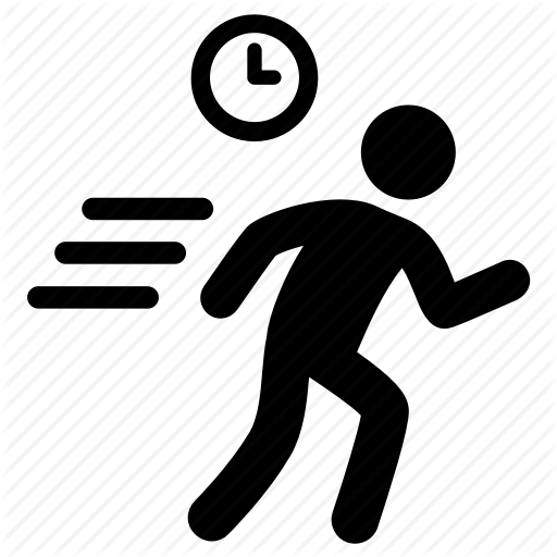 Late, Running Late, To Be Late Icon