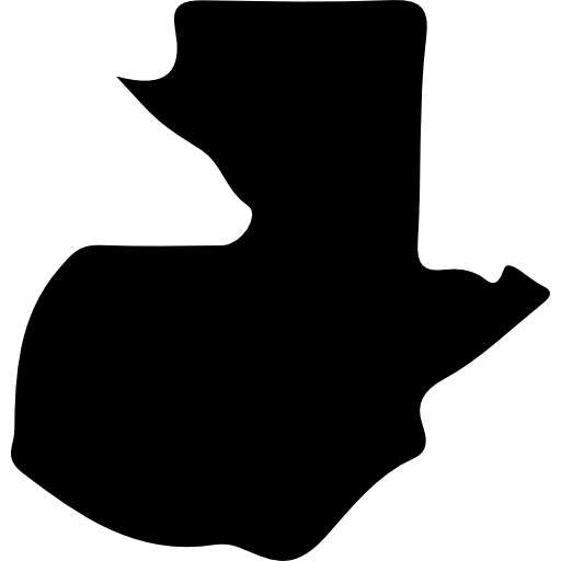 Guatemala Country Map Black Shape Icons Free Download