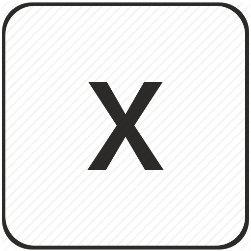 Alphabet, Keyboard, Latin, Letter, Virtual, X Icon