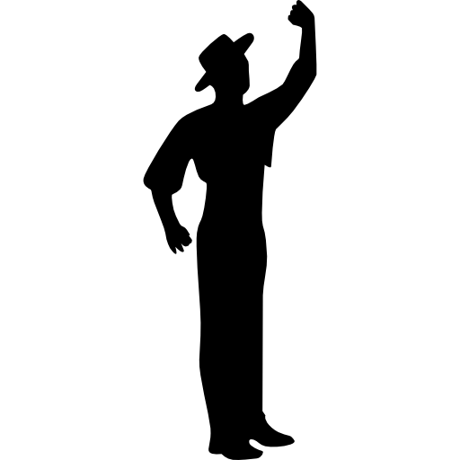 Flamenco Male Dancer Silhouette Icons Free Download