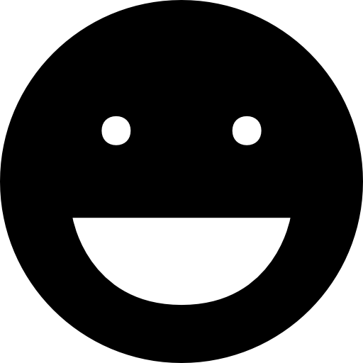 Laughing Black Emoticon Face