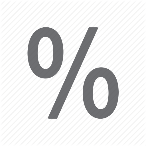 Percentage, Scale, Small, Symbols, View Icon