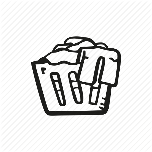 Basket, Clean, Cleaning, Clothes, Laundry Icon