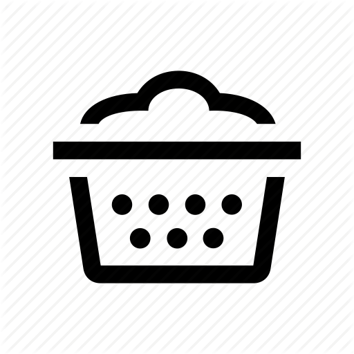 Basket, Dirty, Household, Laundry Icon