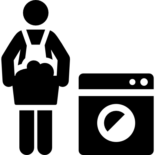 Laundry, Humanpictos, Washing Machine, Maid, Cleaner, People Icon