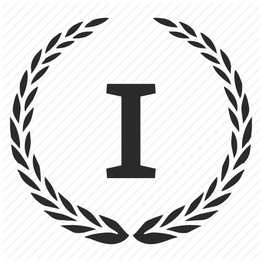 Count, First, Laurel, Number, One, Place, Roman Icon