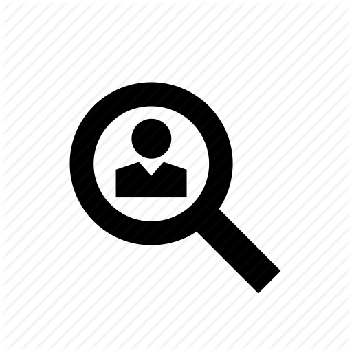 Enforcement, Law, Magnifying Glass, Man, People, Police Icon