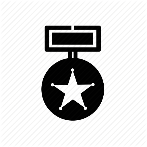 And, Honor, Medal, Military, Police, Ribbon Icon