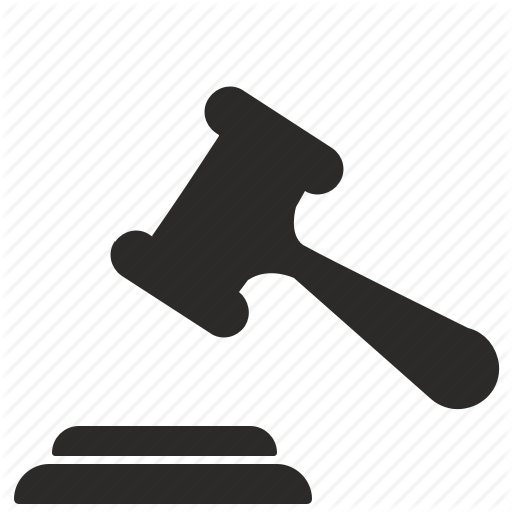 Court, Decision, Hammer, Justice, Law Icon