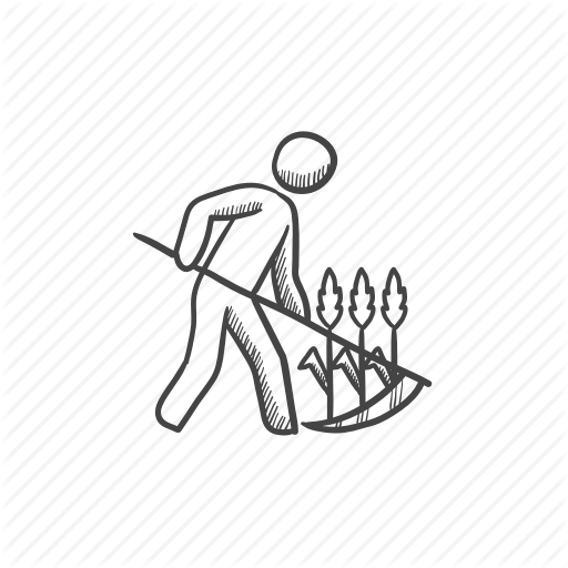 Clipping, Cutting, Farmer, Field, Grass, Mow, Plantation Icon