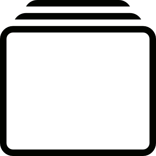 Rectangle, List, Layer Icon