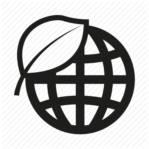 Earth, Globe, Leaf Icon