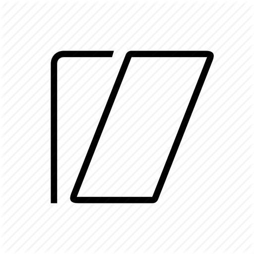 Lean, Right, Skew, Task, Transform Icon