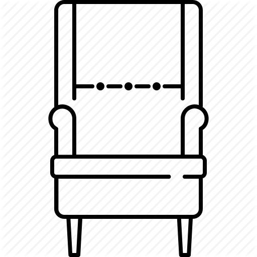 Chair, Fabric, Furniture, Home, Lean, Leather Icon