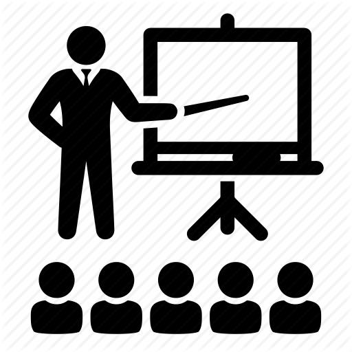 Classroom, Demo, Lecture, School, Teacher, Tutorial, Whiteboard Icon