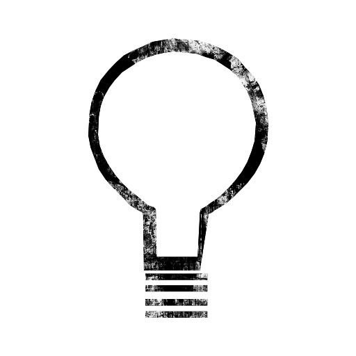 Transparent Light Bulb Icon