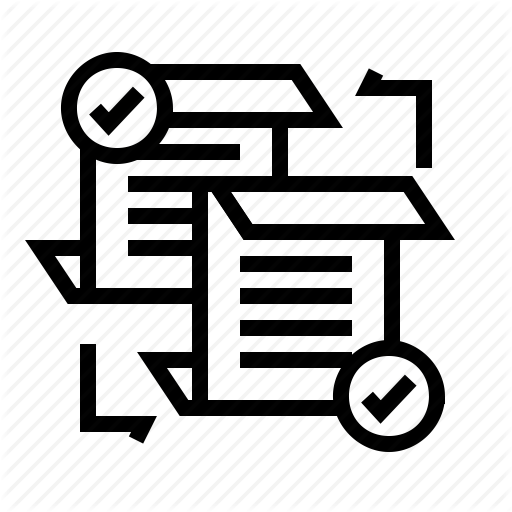 Distributed, Document, Ledger, Letter Icon