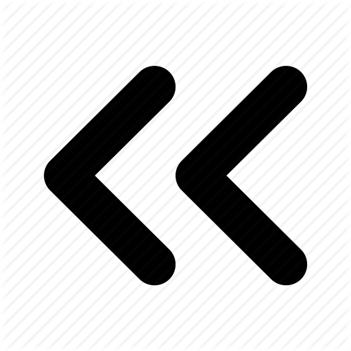 Arrow, Double, Left, Tiny Icon