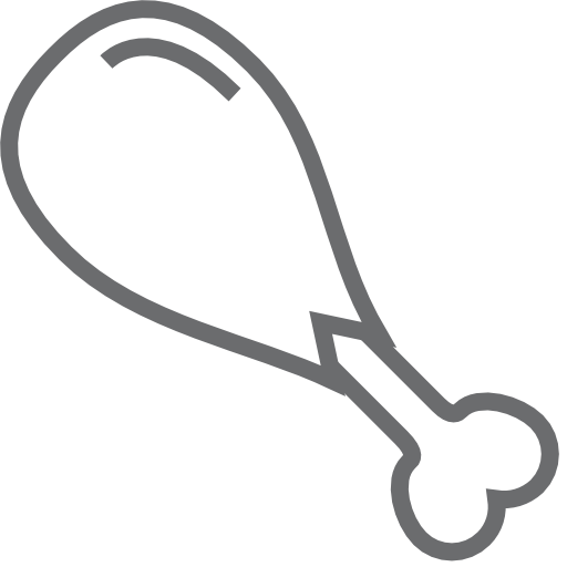 Chicken, Leg Icon Free Of Outline Icons