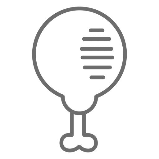 Chicken Leg Stroke Icon