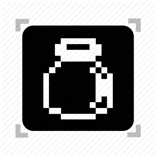 Bottle, Empty, Pixel Icon