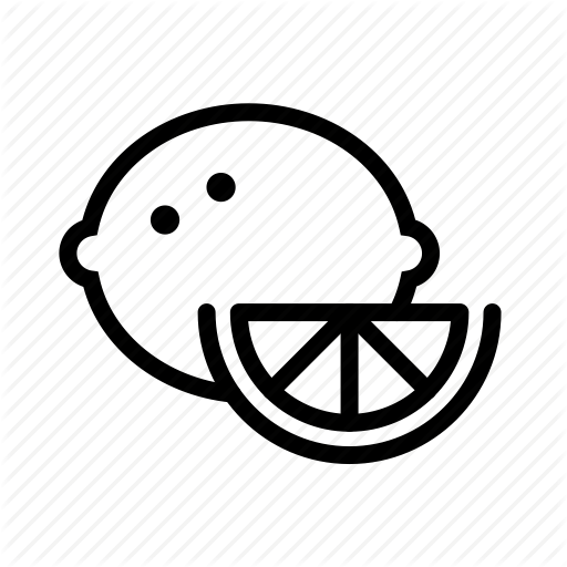 Eating, Food, Fruit, Lemon, Slice Icon