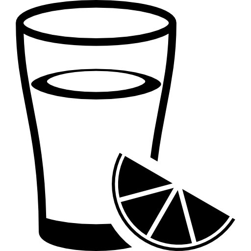 Lemonade On Glass With Lemon Slice Icons Free Download