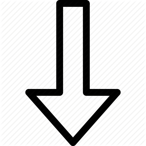 Arrow, Down, Less, Lesser Icon